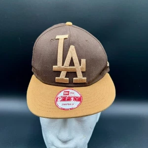Cappello snapback New Era 9FIFTY Los Angeles Dodgers marrone marrone chiaro MLB merce originale - Foto 1 di 7