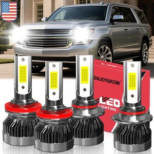 Car LED Headlight Bulbs Combo High/Low Beam For Chevrolet Suburban 2015-2021 - Bild 1 von 11