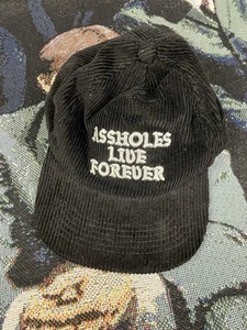 Assholes*s Live Forever Cordmütze schwarz - Bild 1 von 3