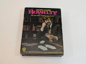 Vintage New ROYALTY WORD GAME,  S. J. Miller Card Game, Sealed Decks, 1970s - Picture 1 of 11