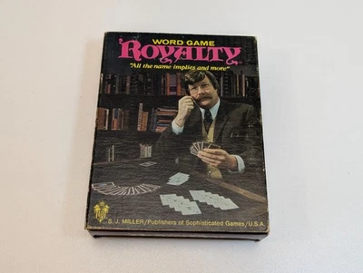Vintage New ROYALTY WORD GAME,  S. J. Miller Card Game, Sealed Decks, 1970s - Image 1 of 4