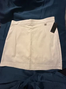Rafaella Sports Wear ~ XL ~ STRETCH SKORT SKIRT ~ Elastic Waistband ~ Snow White - Picture 1 of 9