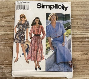 Vintage Simplicity Dress Romper Uncut Sewing Pattern 9091 Size 18W-24W - Picture 1 of 4
