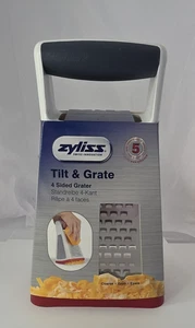 Zyliss Tilt & Grate Grip-EZ Grattugia Slim 4 Superfici Swiss Innovation NUOVO! 🧀🔪 - Foto 1 di 6