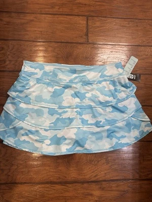 Skort Ideology Active Azul Camuflado con Diseño de Volantes en Niveles Talla XL Nuevo Con Etiquetas Foto 1 de 2