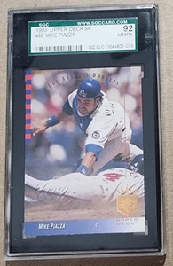 1992 Upper Deck SP Mike Piazza #98 - SGC 92 - Picture 1 of 2