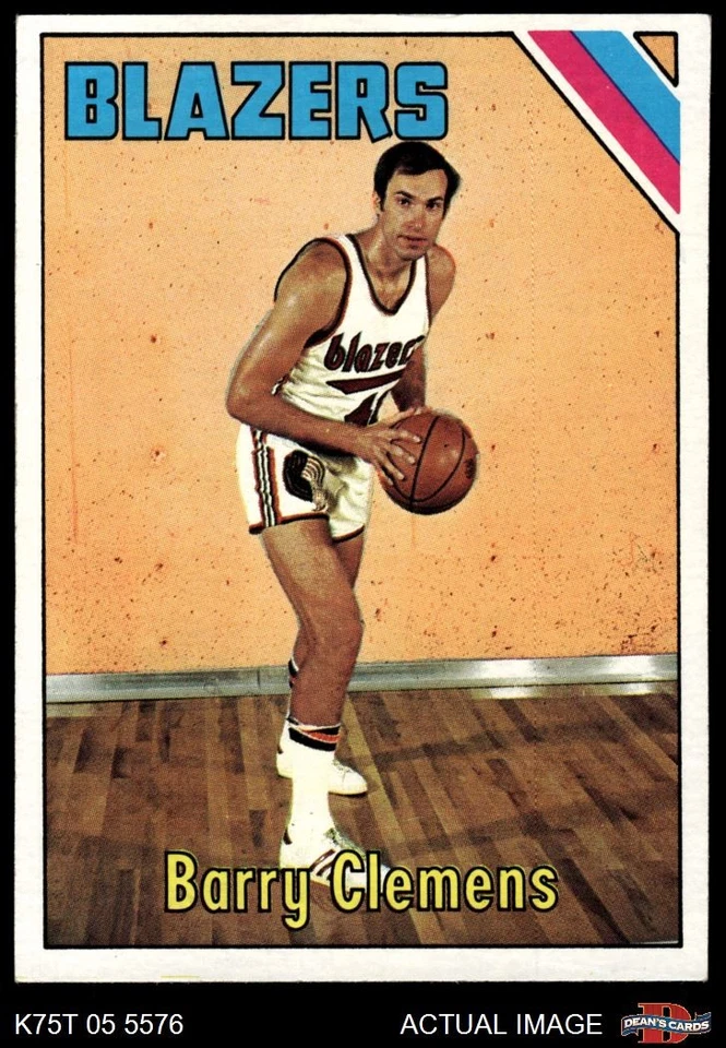 1975 Topps #22 Barry Clemens Trail Blazers Ohio Wesleyan 6 - EX/MT - Image 1 of 1