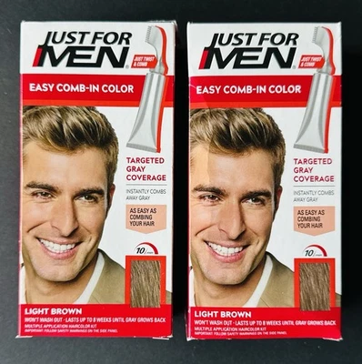 Color de cabello peinado marrón claro Just For Men A-25 (paquete de 2) Foto 1 de 4
