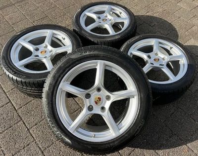 4 ORIGINAL 18" ALU WINTERRÄDER PORSCHE CAYMAN BOXSTER 718 982 PIRELLI FREIHAUS - Bild 1 von 4