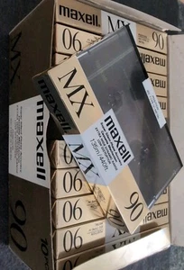 10x MAXELL MX 90 Metal Cassette Tape 1988 + OVP + SEALED + - Photo 1/4