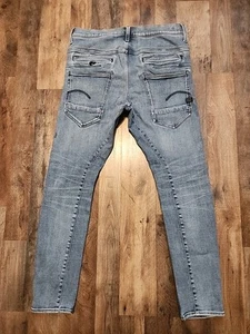 JEANS G-STAR RAW PARA HOMBRE D-STAQ 3D SLIM DESTEÑIDOS AL SOL AZUL PRUSIANO RESTAURADOS TALLA 33X30 - Imagen 1 de 20