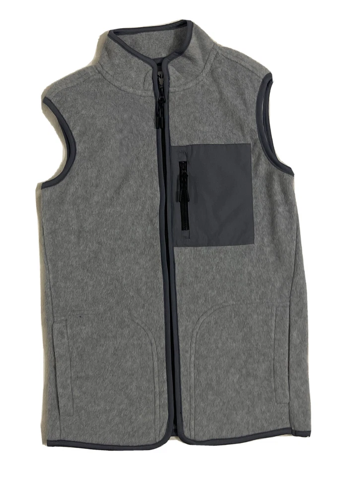 Old Navy Kids Boys Fleece Vest Gray Size L (10-12) - NEW - Image 1 of 1