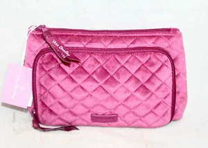 NWT VERA BRADLEY Compact Organizer Majestic Magenta Quilted Velvet 27210-U23 - Picture 1 of 6