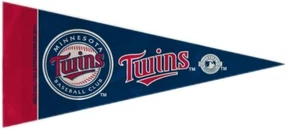 Minnesota Twins Felt Mini Pennants, 4" x 9" - Licensed by Rico - Made In USA - Picture 1 of 1