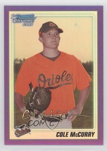 2010 Bowman Chrome Prospects Purple Refractor /999 Cole McCurry #BCP3