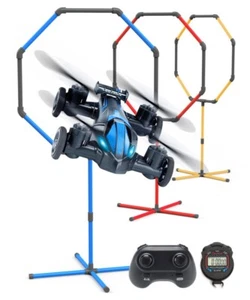 Racing RC Drone & Obstacle Course Kit with 3 Hoop Sizes & Stopwatch Gift for Kid - Picture 1 of 9