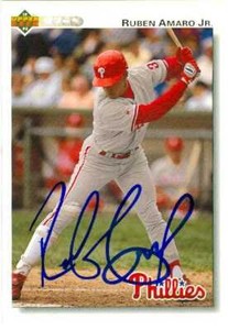 Ruben Amaro Jr. autographed Baseball Card (Phillies) 1992 Upper Deck #752