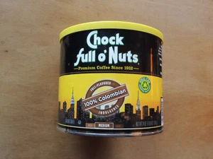 Chock Full of Nuts Coffee 24 Ounce St Can Canister with Lid - Picture 1 of 7