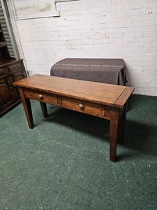 SOLID WOOD LARGE CONSULE/TELEPHONE/HALL TABLE WITH DRAWERS/PLASMA TV STAND - Picture 1 of 16