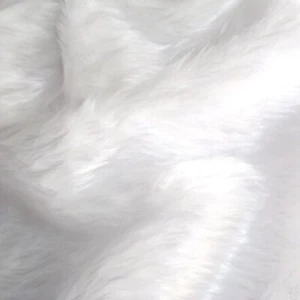 14mm Soft Pile Plush Standard White Faux Fur Fluffy Fur Fabric 150cm wide (60") - Picture 1 of 1