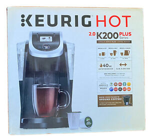 Keurig 2.0 K200 Plus Coffee Maker Brewer BLACK, New in Box