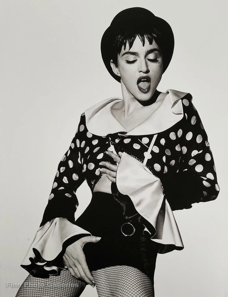 Arte fotográfico vintage de Madonna por Herb Ritts 1990 cantante de música danza moda 16x20 Foto 1 de 1