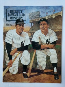 Beckett Baseball Card Monthly Joe Dimaggio / Mickey Mantle  June 1991 Issue # 75