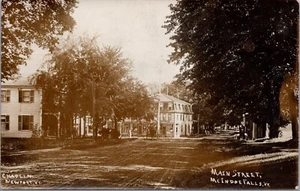 RPPC c1910  Main Street, McIdoe Falls Vermont Postcard - Picture 1 of 2