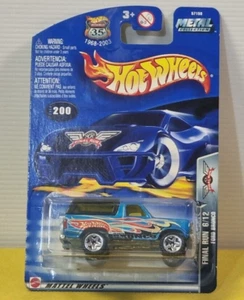 Hot Wheels - Ford Bronco - Final Run - Blue - 1:64 - RLS 2003 - Long Card - Picture 1 of 3