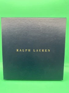 Ralph Lauren Navy Blue Gift Box 9”L x 9”W x 1”H Large Empty - Picture 1 of 6