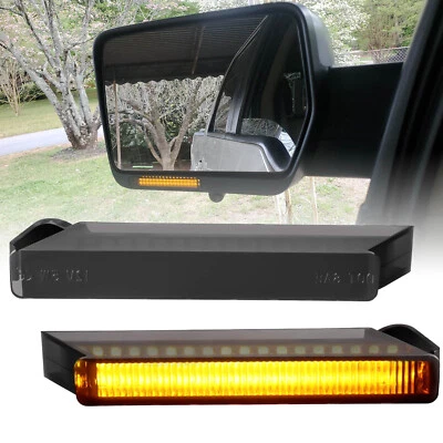2x Luces LED de señal de giro secuenciales ahumadas para Ford F-150 debajo del espejo lateral NUEVO Foto 1 de 4