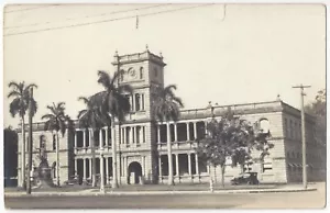Honolulu 1927, Hawaii - FOTO REAL Palacio Real - Postal de colección - Imagen 1 de 2