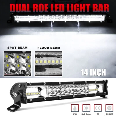 Combo de barra de luz LED para parachoques delantero 14" 400W conducción para carro de golf Club Car EZGO 12 Foto 1 de 4