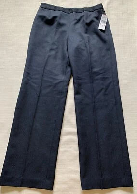 Le Suit Women’s Size 10 Black Side Zip Dress Pants Lined Straight Leg Career - Image 1 of 4