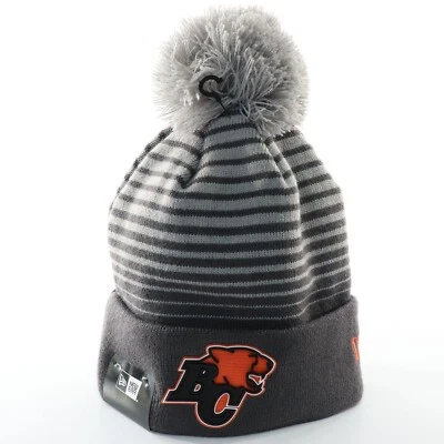 British Columbia BC Lions Stocking Cap Hat New Era CFL Canada Football Gray NWT - Image 1 of 4