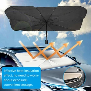 Car Windshield Sun Shade Foldable Umbrella Front Window Cover Visor Umbrella NEW - Picture 1 of 9