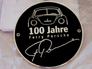 PORSCHE 100th JUBILÄUM FFÄHRE PORSCHE GEBURT 356 911 GRILLABZEICHEN GESCHENK VERPACKT - Bild 1 von 3