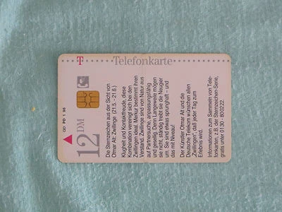 Telekom Telefonkarte PD 01 "Sternzeichen Zwillinge von Otmar Alt" von 1996 - Bild 1 von 2