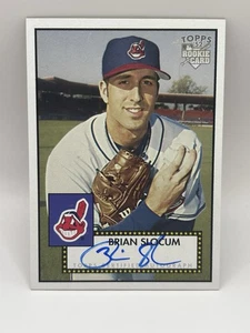 2006 Topps '52 Rookies #52S-BS Brian Slocum Firme Autografo Indiani quasi nuovo - Foto 1 di 2