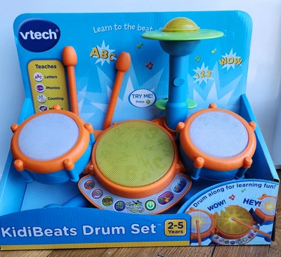 NEW in Box ~ VTech KidiBeats Drum Set ~ Ages 2-5 ~Learn to the Beat of the Music - Image 1 of 4