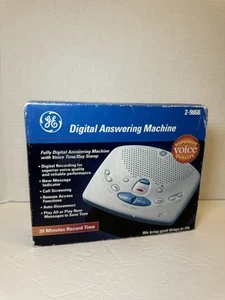 GE Digital Answering Machine 2-9868 20 Minutes, New In Box - Zdjęcie 1 z 7