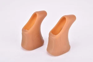 NUEVO Campgnolo marrón palanca freno goma capó con escudo logo #2039 Record... - Imagen 1 de 5