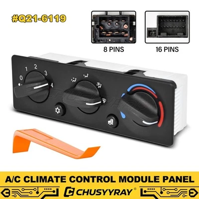 Interruptor de panel de módulo de control de clima calentador aire acondicionado nuevo para camión Peterbilt Q21-6119 Foto 1 de 4