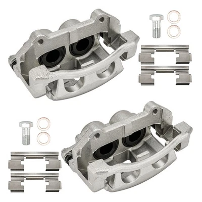 2x Front Brake Caliper & Bracket Fits 2006-2010 Jeep Commander 18B4990 18B4991 - Image 1 of 4