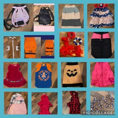 Огромный лот костюмы для маленьких собак платья аксессуары свитера - Изображение 1 из 4