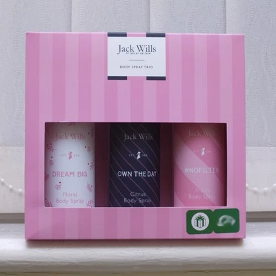 Brand New Ladies Jack Wills 'Body Spray Trio' Gift Set (LJWBSTGS010) IDEAL GIFT