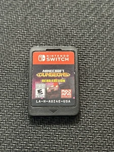 Minecraft Dungeons Hero Edition Nintendo Switch NUR KASSETTE funktioniert - Bild 1 von 2
