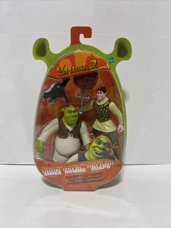 Shrek 2 Action Figure Handsome Shrek & Skunk Hasbro 2004
