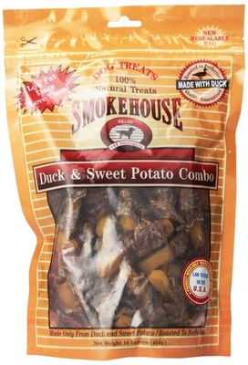 Golosinas Smokehouse 100% naturales y de batata para perros, 16 onzas Foto 1 de 2