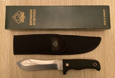 Cuchillo PUMA Alemania Blanco Hunter II, Modelo 13 6374 Kraton Inoxidable, Con Funda NUEVO Foto 1 de 3